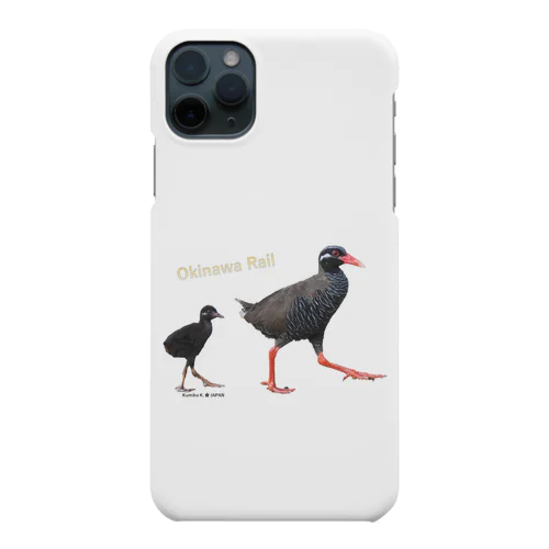 ヤンバルクイナの親子の小物 Smartphone Case