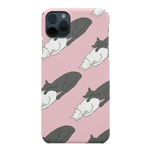 起こさないでね🐈‍⬛　ピンク Smartphone Case