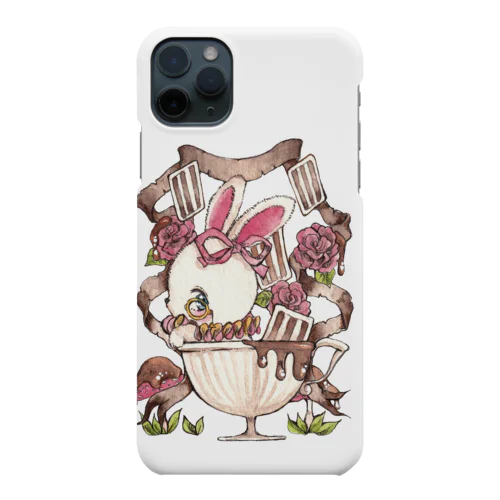 不思議の国のアリス×チョコレート／時計ウサギ／Ateliecinnamon Smartphone Case