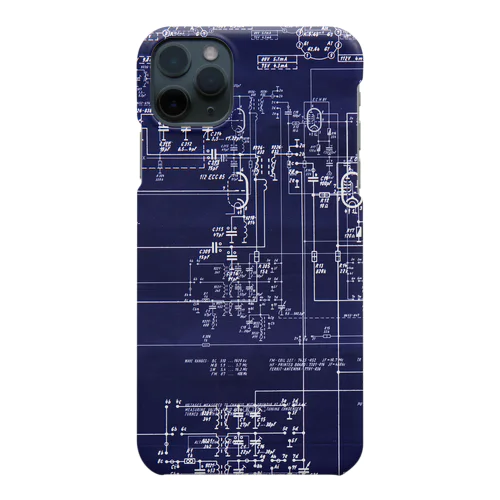 blue wiring diagram Smartphone Case