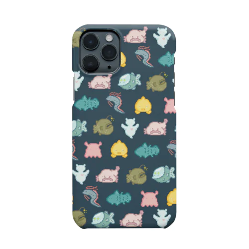 ドット深海魚(ネイビー) Smartphone Case