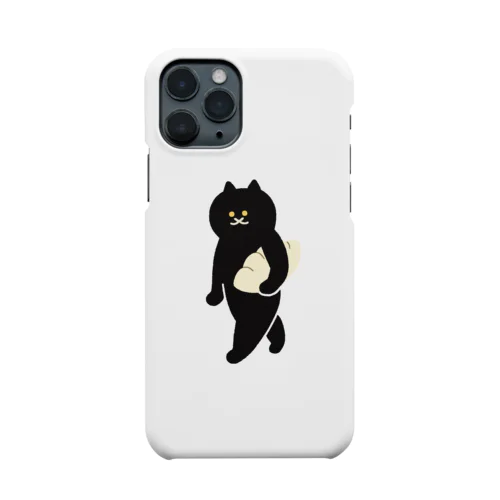 餃子をMacBookのように運ぶねこ Smartphone Case