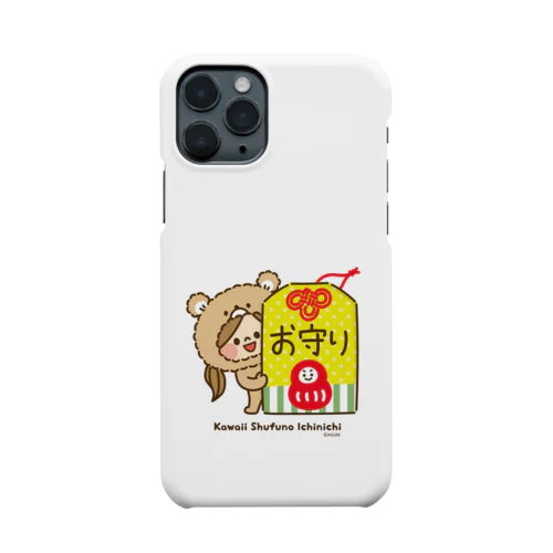 かわいい主婦の1日 くま主婦お守り Smartphone Case