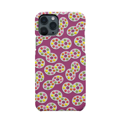 めがねチョコ　マーブルチョコ(パープル) Smartphone Case