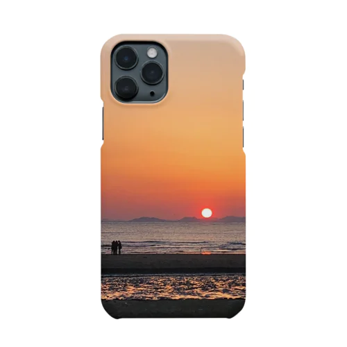 夕陽の海岸 Smartphone Case