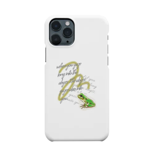 井の中の蛙 メッセージロゴ Smartphone Case