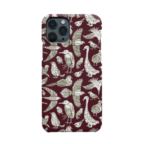 鳥ちらし（レッド） Smartphone Case