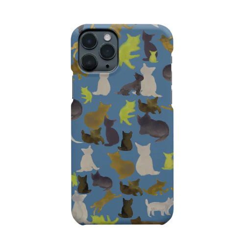 猫迷彩blue Smartphone Case