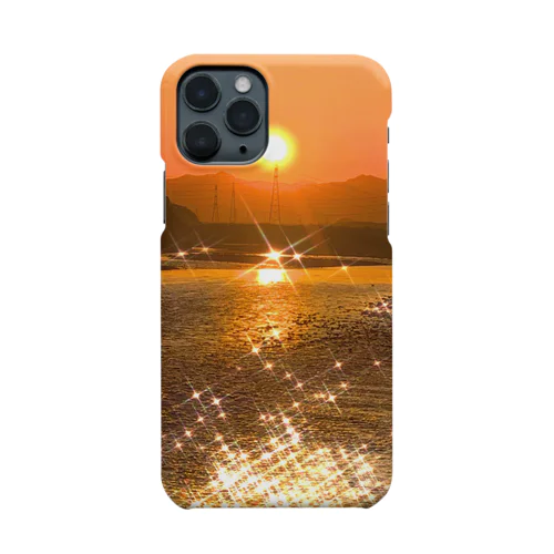 夕陽に光る水面 Smartphone Case