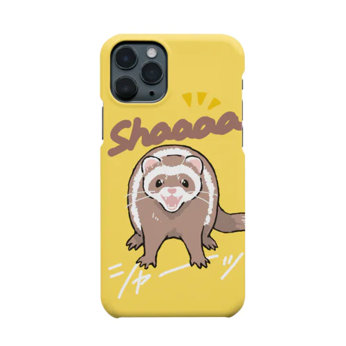 シャー！するフェレット セーブル　iphone11pro用 Smartphone Case