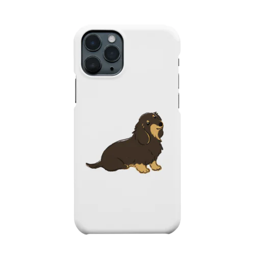 ずっといっしょ_ミニチュアダックス/ロング黒 Smartphone Case