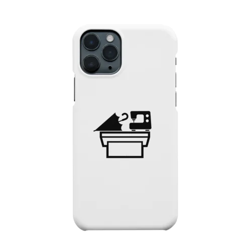 解剖台の上のミシンと蝙蝠傘の偶発的な出会いのように美しいロゴ Smartphone Case