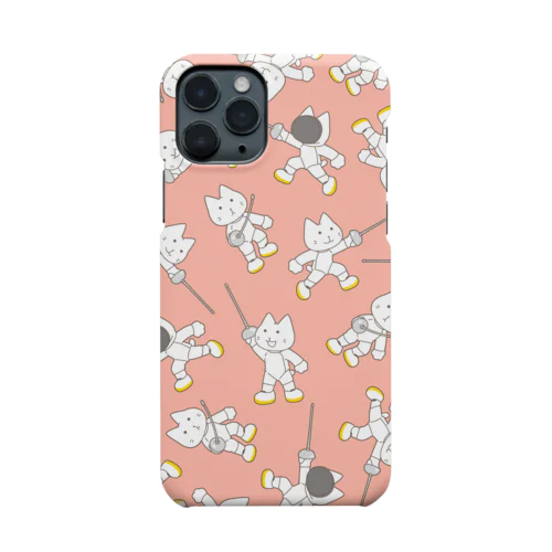  フェンシング ヤマダネコ（ピンク色） Smartphone Case