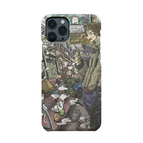 気まぐれ珍獣戯画『電車』 Smartphone Case