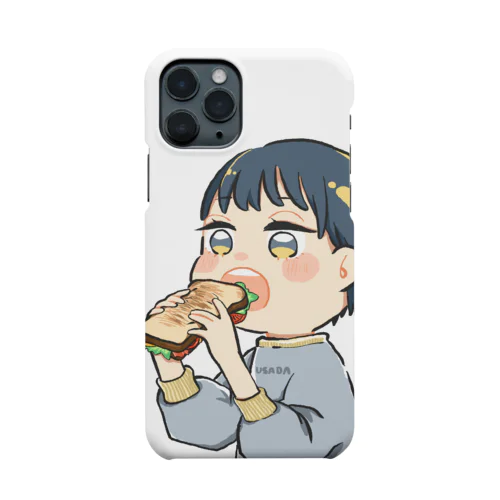 ホットサンドを食べる女子 Smartphone Case