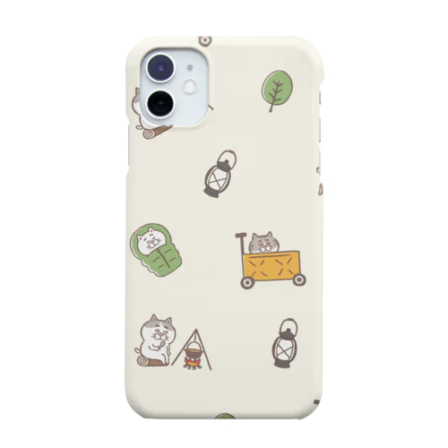 目つきの悪い猫（CAMP）クリーム Smartphone Case