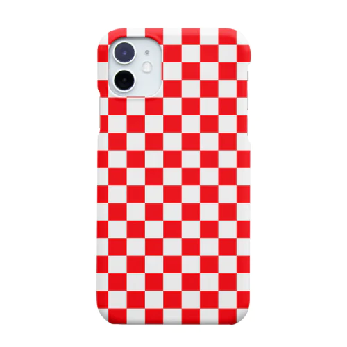 checker flag* (Red) スマホケース