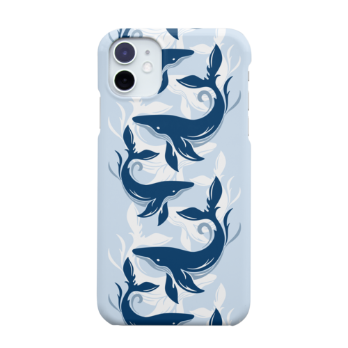 流れを変えるクジラ（群れ） Smartphone Case