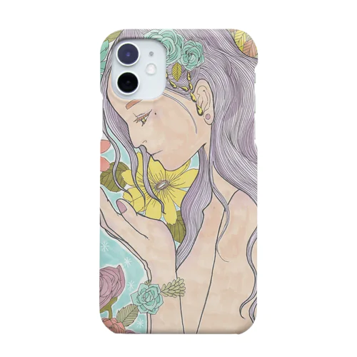 花と女の子 Smartphone Case