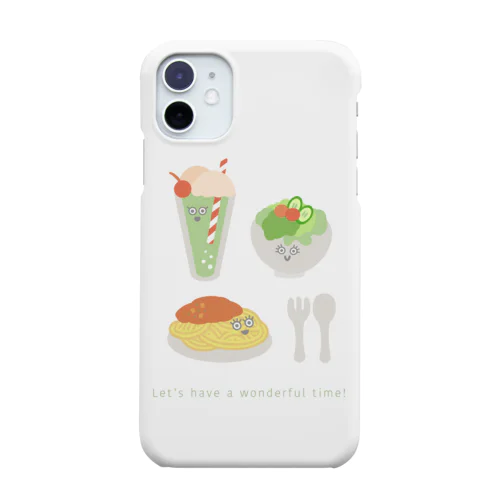 スパゲッティとサラダのドリンクセット🍴 Smartphone Case