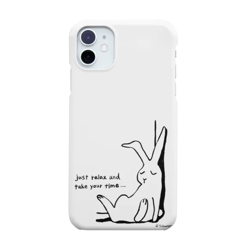 りらっくすうさぎ（黒） Smartphone Case