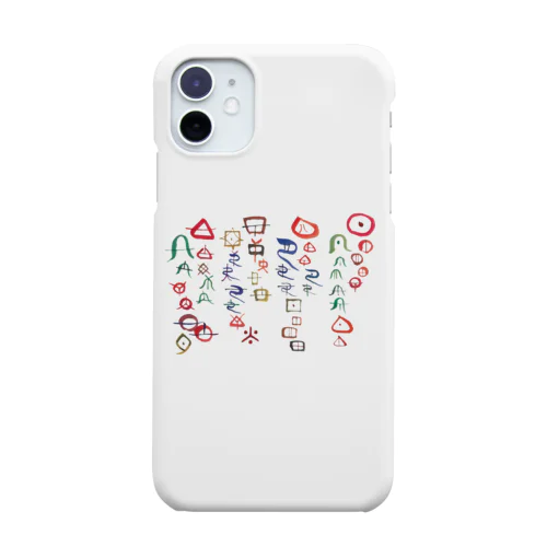 ヲシテ文字のアワ歌 Smartphone Case