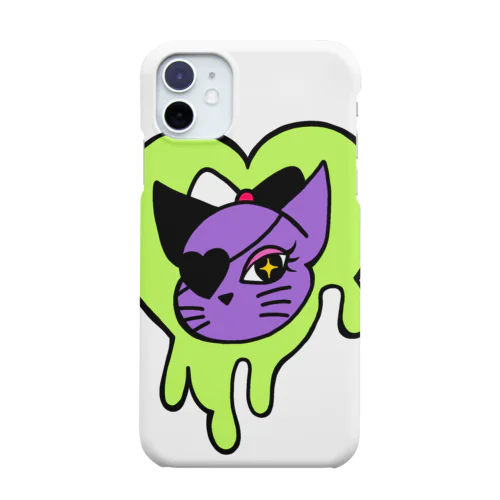 ビビットハートキャット(グリーン) Smartphone Case