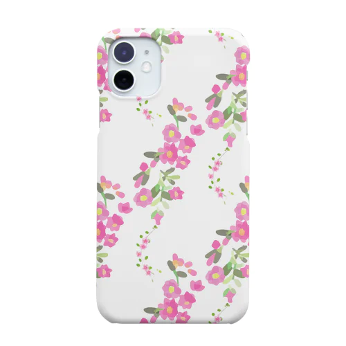 ボタニカル　ピンクの小花柄 Smartphone Case