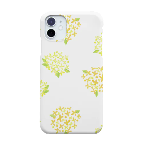 ボタニカル　黄色の紫陽花 Smartphone Case