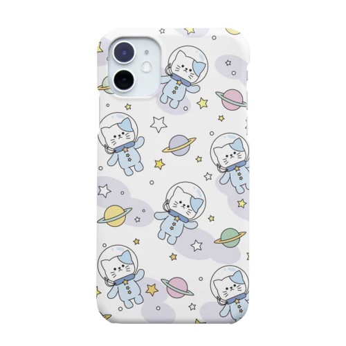 宇宙にゃんこ　うじゃうじゃ スマホケース