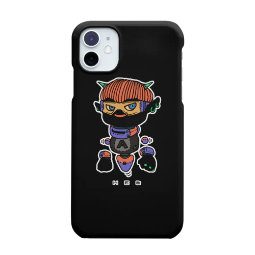 チビ惡魔くん スマホケース 黒ver.(全身) Smartphone Case