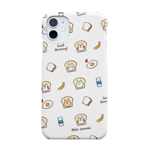 ぱん猫 朝食柄 Smartphone Case