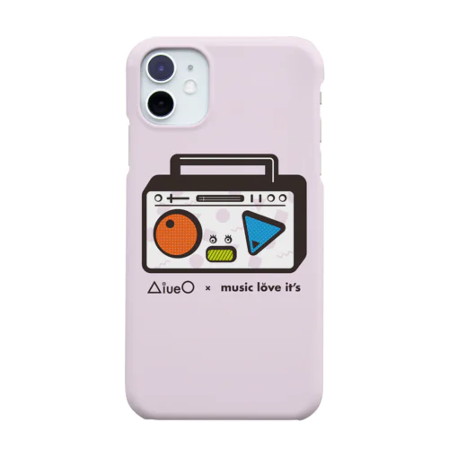 AiueO×ミューラビコラボ（ラジカセ・ピンク） Smartphone Case