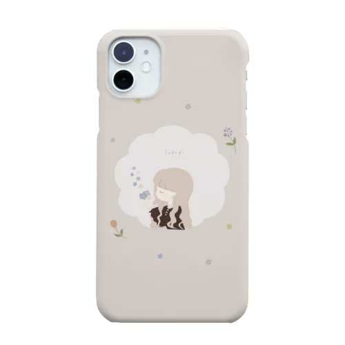 レトロな紅茶ちゃん　金米糖とお花 iPhone Smartphone Case