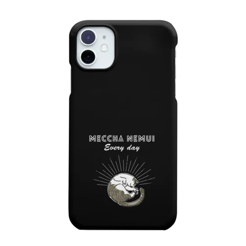 MECCHA NEMUI ねこ BLACK Smartphone Case