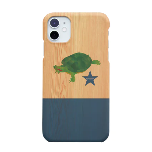 Love Turtle TypeA ネイビー Woody Smartphone Case