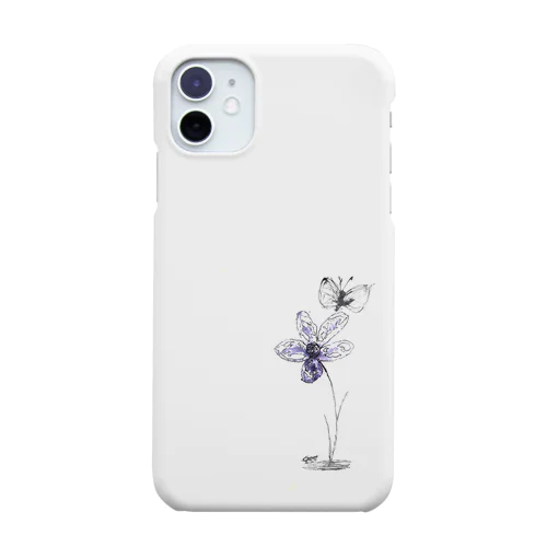 花に集まる生き物たち。 Smartphone Case