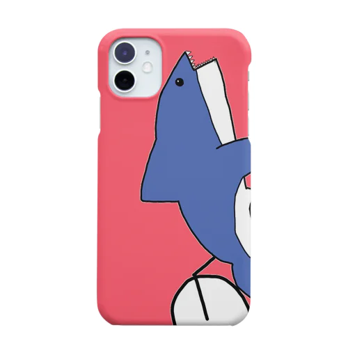 ハーレーに乗るメガロドン Smartphone Case