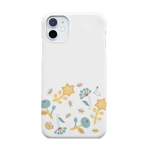 ハリネズミくん花ちらし Smartphone Case