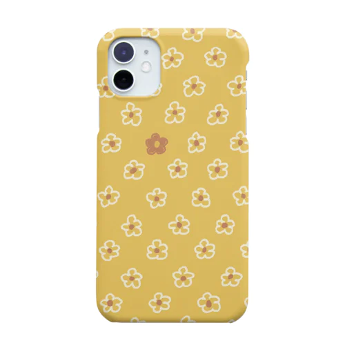 花柄(Yellow) Smartphone Case