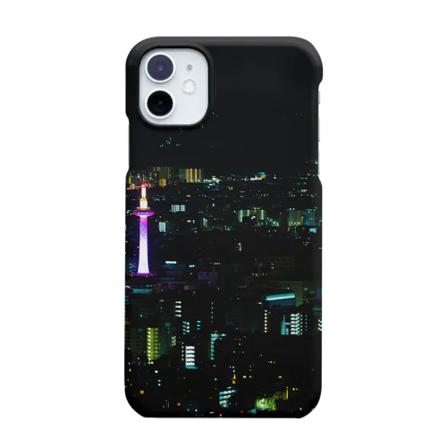 闇夜に浮かぶ人工光 Smartphone Case