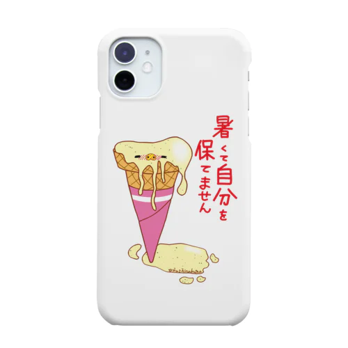 暑くて自分を保てません スマホケース