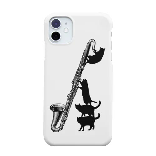 バスクラリネットと黒猫 Smartphone Case