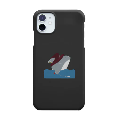 サメの散歩ブラック Smartphone Case