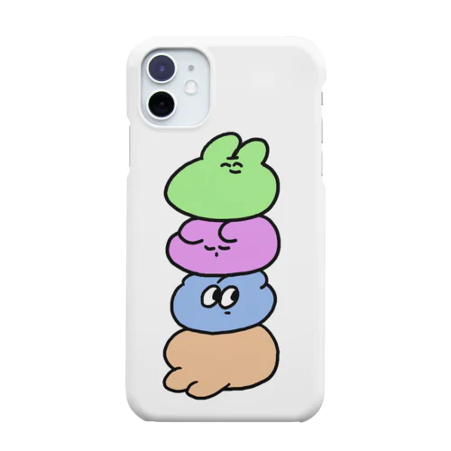 積み上がるうさぎ。 Smartphone Case