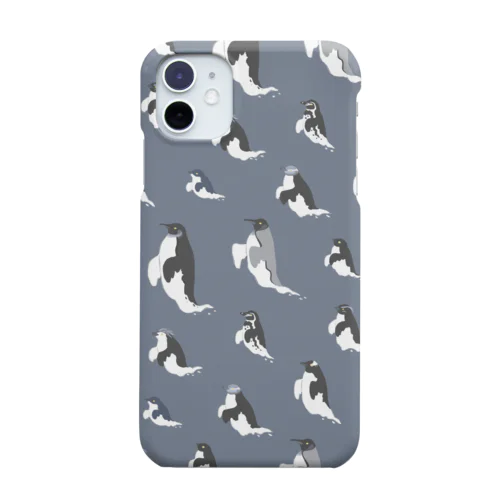 ゴーストペンギン総柄(ブルー) Smartphone Case