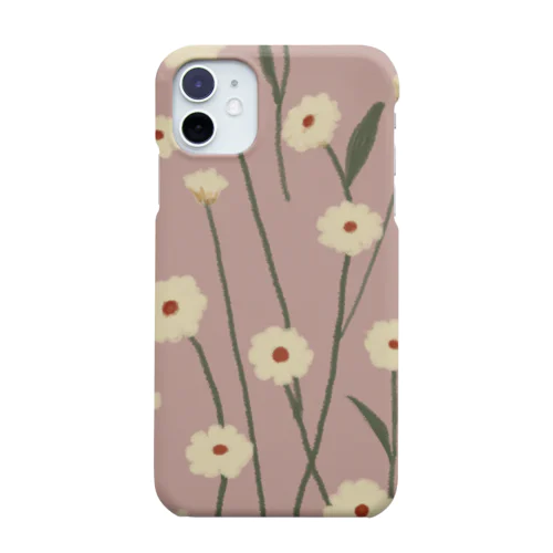 ふわふわな小花　ピンク Smartphone Case