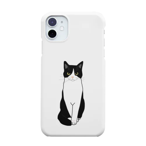 お利口さんのハチワレちゃん iPhone Smartphone Case
