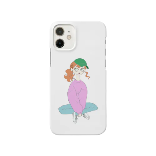 カラフルポップガール  背景抜きバージョン Smartphone Case