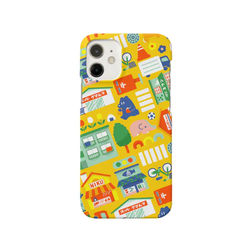 クマと町(イエロー) Smartphone Case